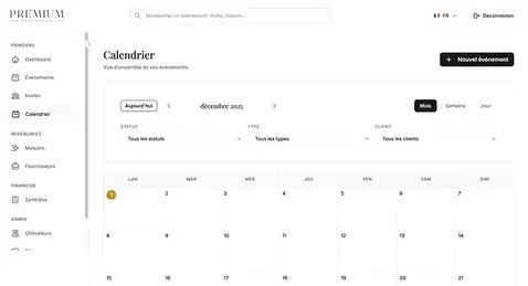 A unique & customizable software to manage your events.