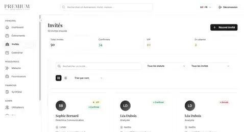 A unique & customizable software to manage your events.